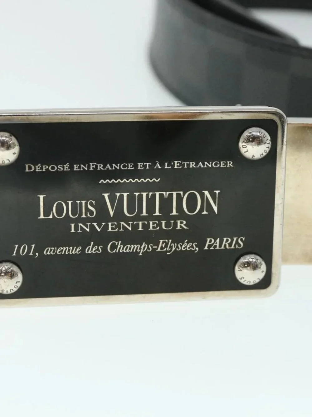 LOUIS VUITTON Damier Graphite Ceinture Inventeur Tour Belt - Picture 6 of 12